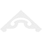 Ekena Millwork Pitch Northwest Architectural Grade PVC Gable Pediment, 48"W x 22"H x 1"P (11/12) GPP048X022X100NOR - alternate 4